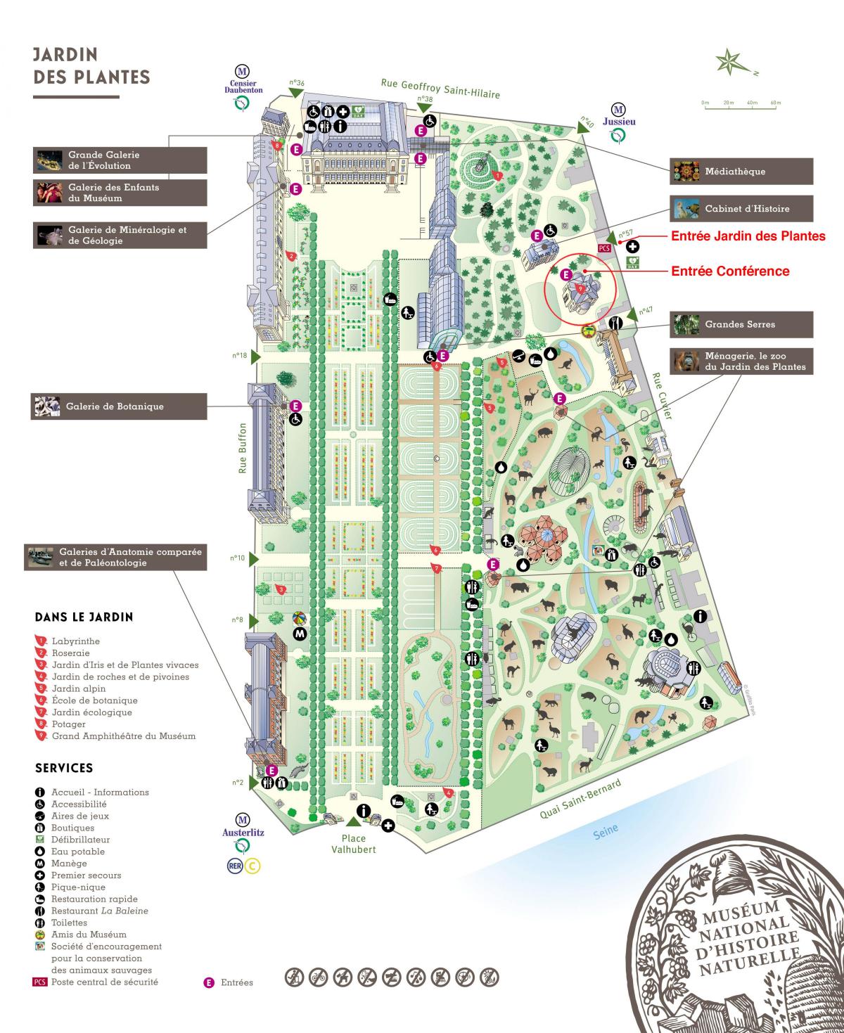 Mapa de La Jardin des Plantes