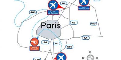 Mapa de l'aeroport París