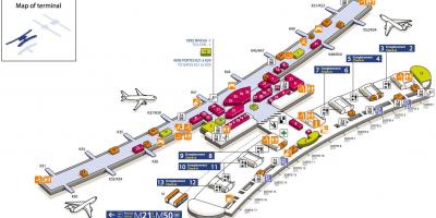 Mapa de CDG airport terminal 2E