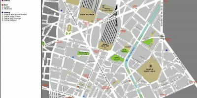 Mapa de districte 10 º de París