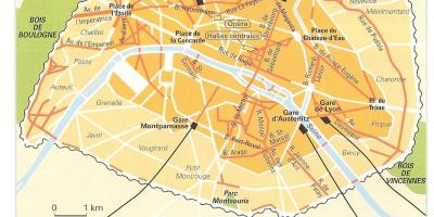 Mapa de Haussmann París