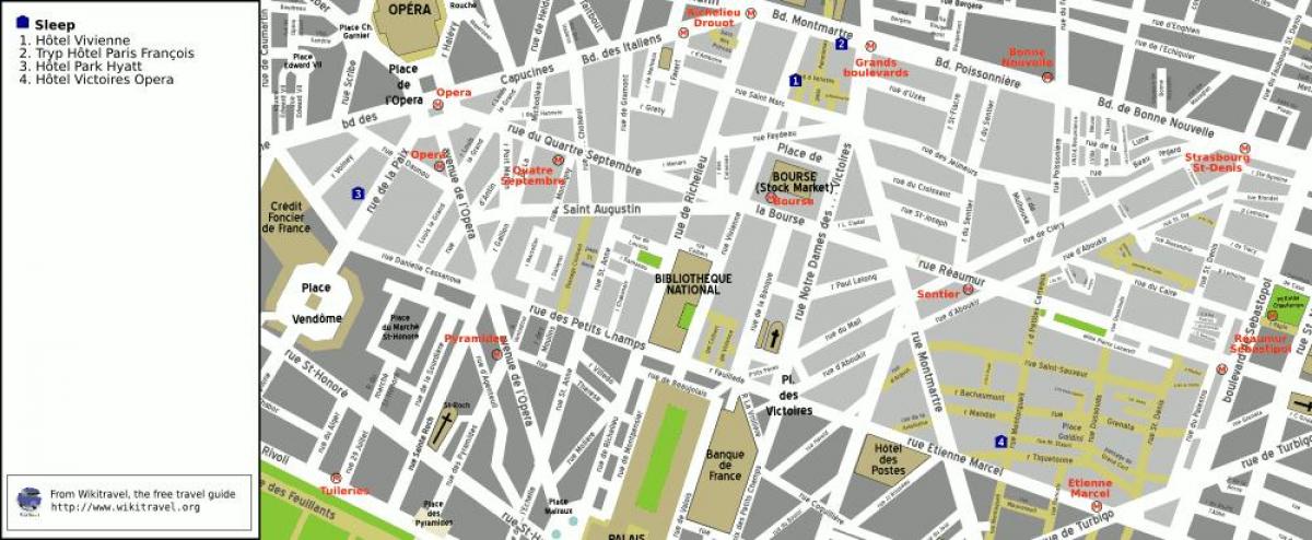 Mapa de 2 º de París