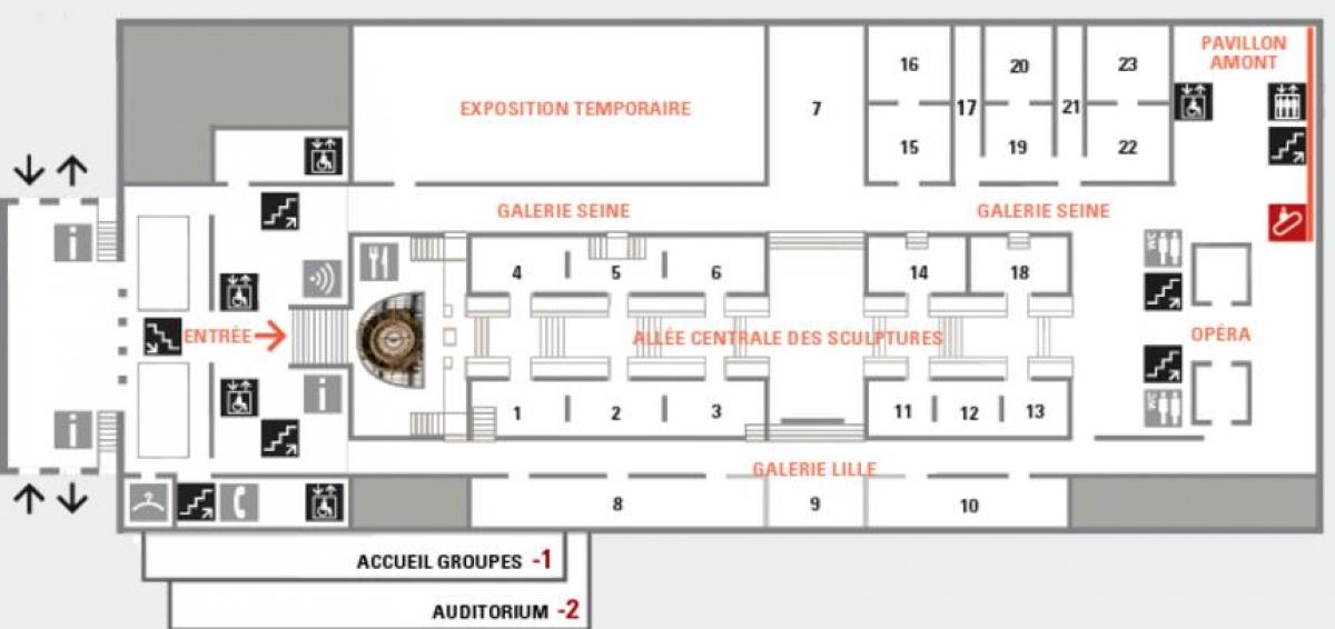 Mapa de La Musée d'Orsay