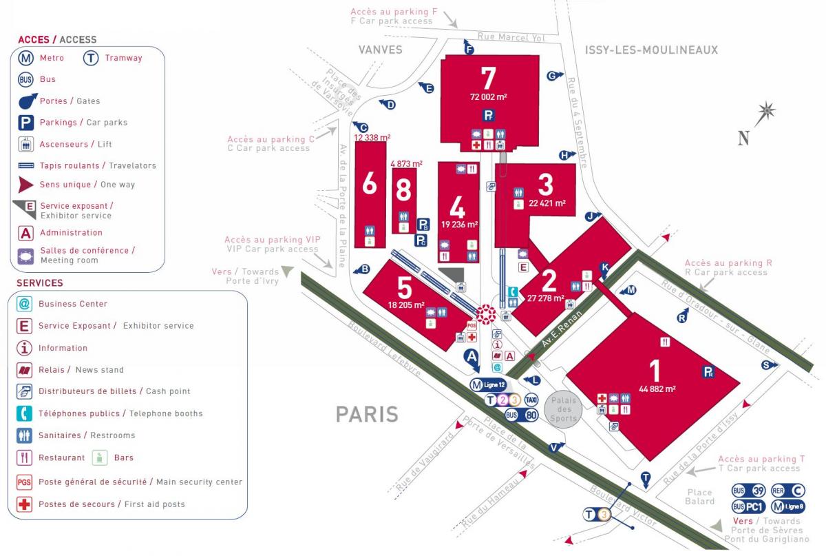 Mapa de La Paris expo
