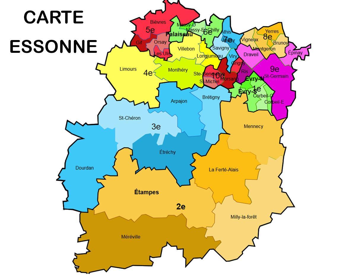 Mapa de Essonne