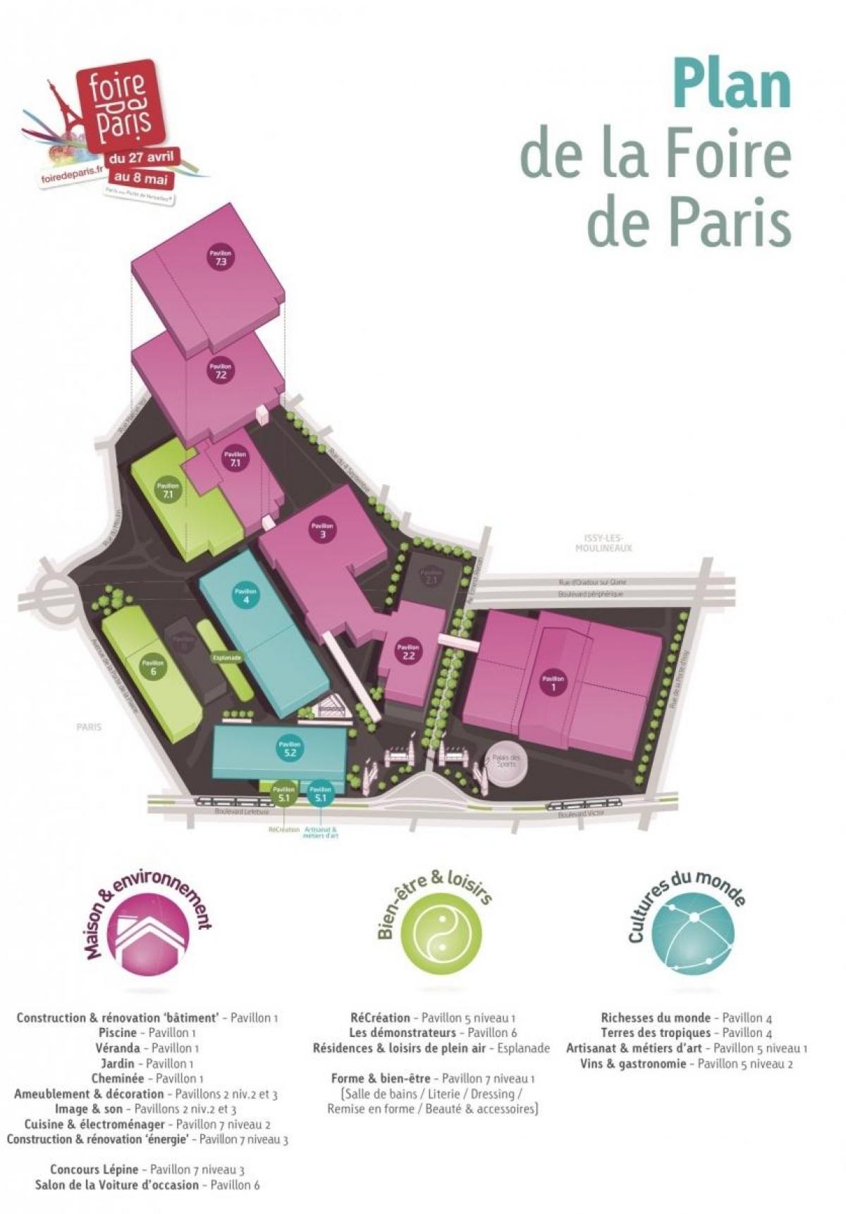 Mapa de La Foire de París