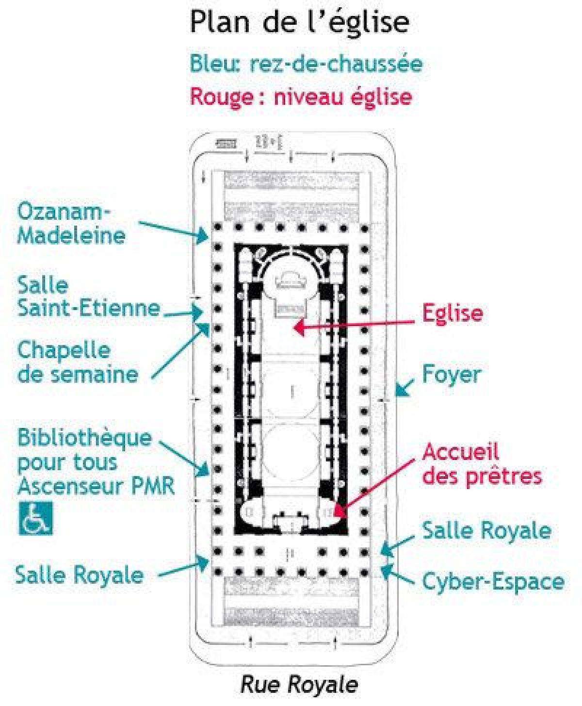 Mapa de la Madeleine de París