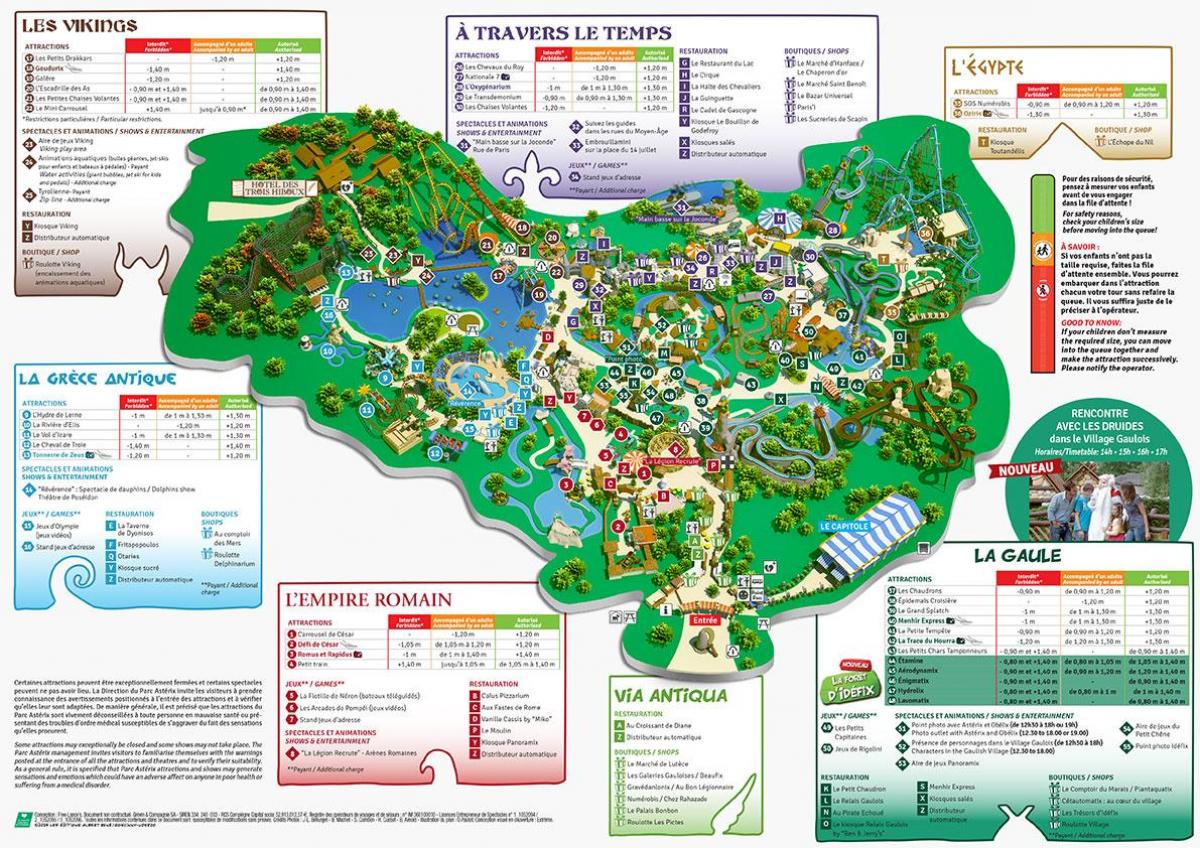 Mapa del parc Astèrix