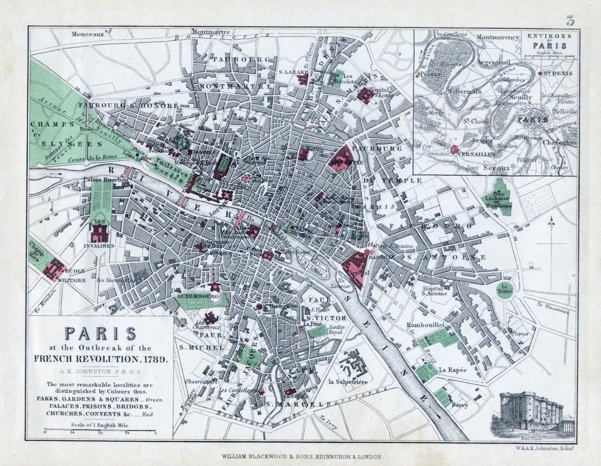 Mapa de París 1789
