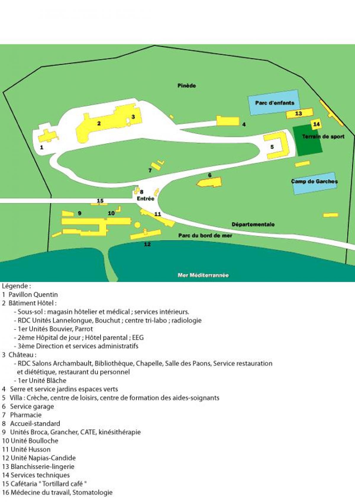 Mapa de Sant Salvadour hospital