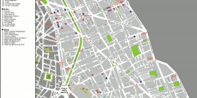 Mapa de l ' 11 º de París