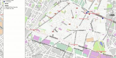 Mapa de 14 º de París