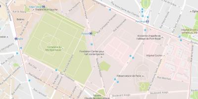Mapa del Barri de Montparnasse