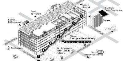 Mapa del Centre Pompidou