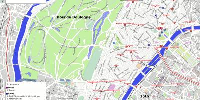 Mapa de districte 16 º de París