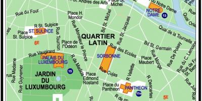 Mapa del Barri llatí de París