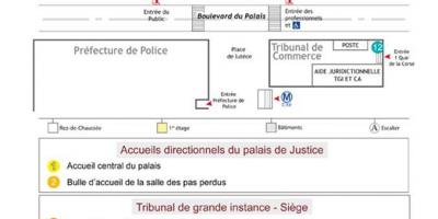 Mapa del Palau de Justícia de París