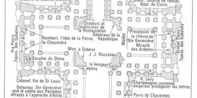 Mapa de La Panteó de París