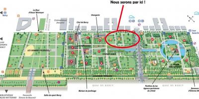 Mapa del Parc de Bercy