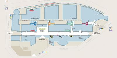 Mapa de Georges-Pompidou de l'hospital