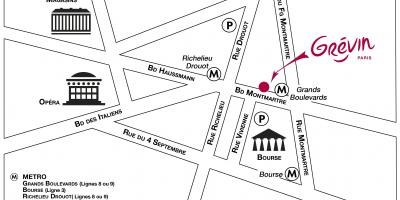 Mapa de Grévin museu de cera