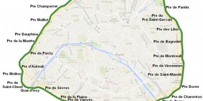 Mapa de la Ciutat a les portes de París