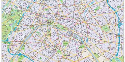 Mapa de la ciutat de París centre