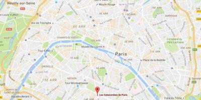 Mapa de les Catacumbes de París