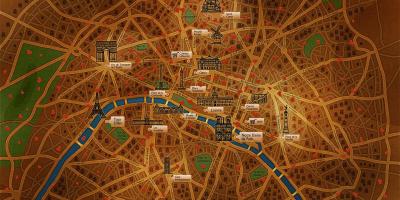 Mapa de París, fons de pantalla