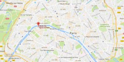 Mapa de París clavegueres