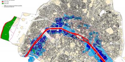 Mapa de París inundació