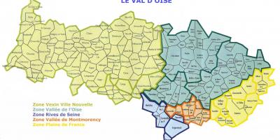 Mapa de la Val-d'Oise